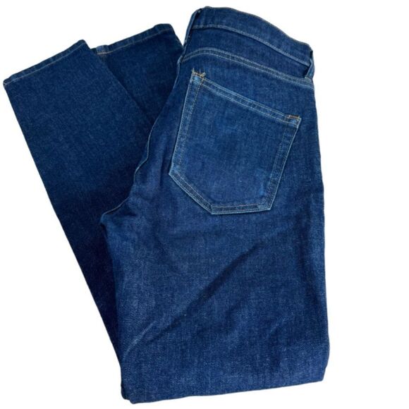 Everlane Mid Rise Dark Wash Slim Straight Jeans Sz 26 - Picture 3 of 9